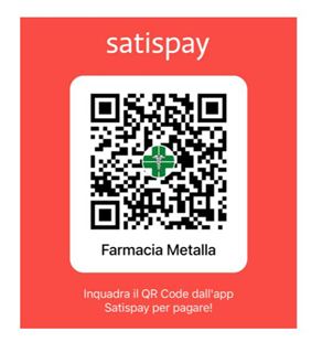 QR Code Satispay Farmacia Metalla